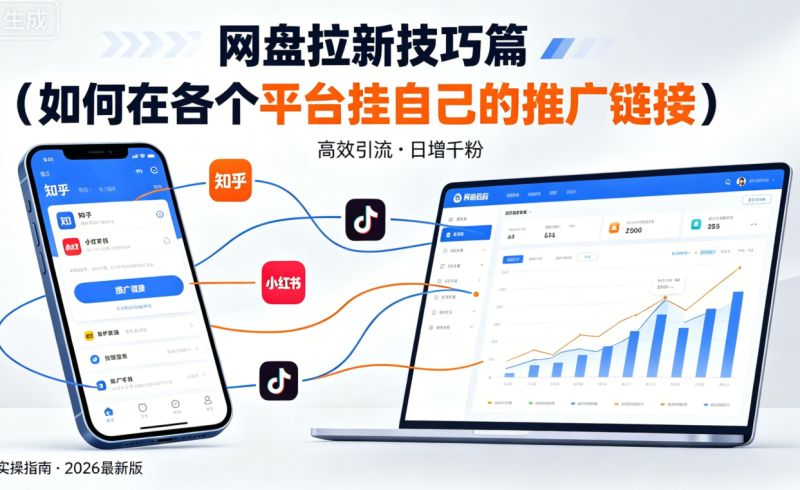 网盘拉新技巧篇3.0（如何在各个短视频平台挂自己的推广链接）-漫剪库