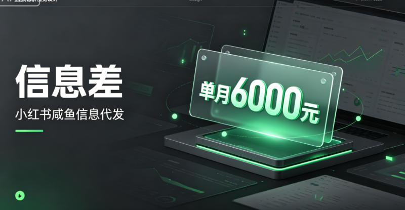 小红薯+咸鱼接单代发   (实测一个月4000到6000)-漫剪库